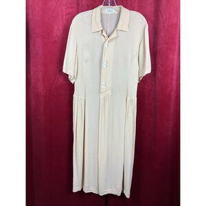 Vintage 80s 90s Beige Nude Matsuda Nicole Dress Avant Garde Lagenlook